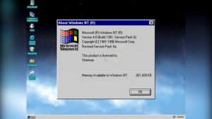 Windows NT 4.0 Crazy Error