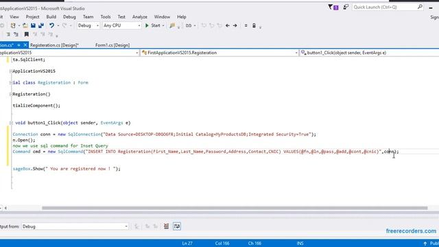 Windows form - Part 5 - How to Insert data in database c# смотреть онлайн