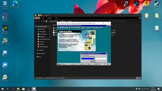 Instalacion de Office 95 en Windows 95 смотреть онлайн