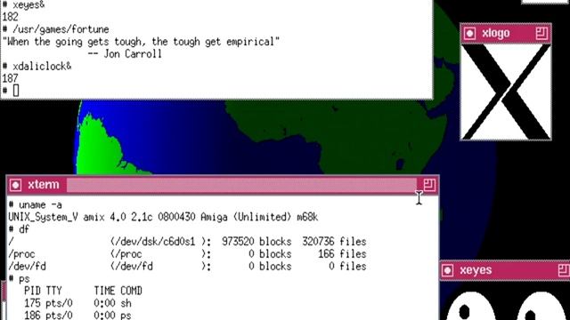 AMIX v2.1c running X with TWM - UAE A3000 Capture | #CtrlAA смотреть онлайн