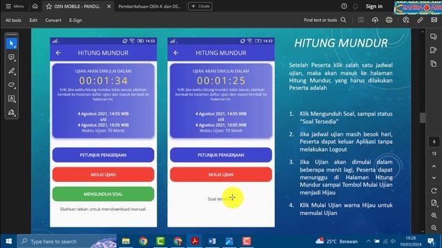 PANDUAN CARA MENGERJAKAN APLIKASI OSN SD DAN SMP TAHUN 2024 смотреть онлайн