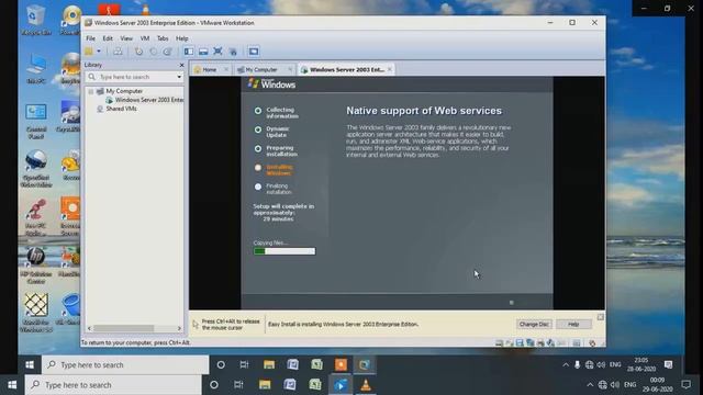 How to Install Windows Server 2003 Standard in VMware Workstation वीएमवेयर वर्कस्टेशन में Windows смотреть онлайн