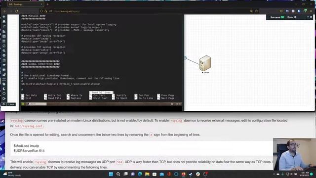 Eve-NG SLAX Linux - Bringing Up the Syslog Server - Nokia VSR-I (Number 5 in series) смотреть онлайн