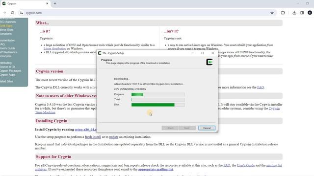 CYGWIN | How to install cygwin in Windows 8/10/11 | How to Install cygwin make and gcc-g++ Packages смотреть онлайн
