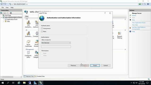 How to Configure FTP || Server File Server in Windows Server 2019 смотреть онлайн