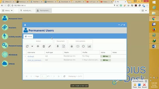 RADIUSdesk Server Coova Chilli Hotspot captive portal Builtin Testing on windows client - 2 смотреть онлайн