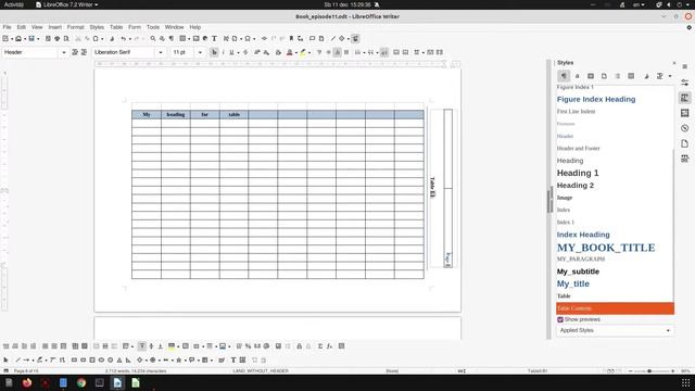 How to create a simple book in LibreOffice Writer - Episode 11 смотреть онлайн