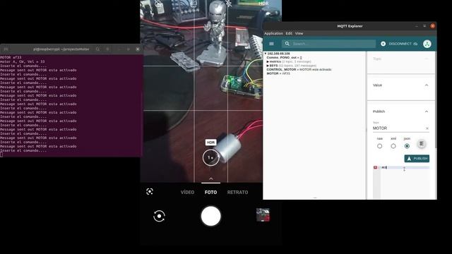 Control de Motor por medio de MQTT, desde Android y MQTT Explorer смотреть онлайн