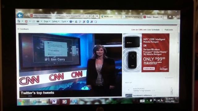 Web Browsing with Windows Internet Explorer 9 Beta on the HP Slate 500 смотреть онлайн
