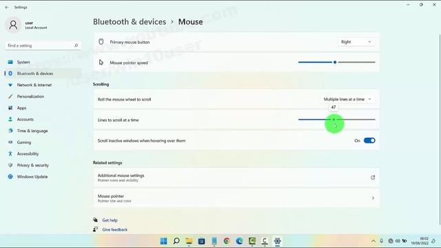 Windows 11 Home : How to set Lines to scroll mouse at a time смотреть онлайн