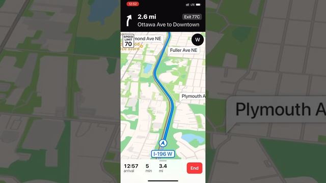 Apple Maps Zoom Levels During Routing смотреть онлайн