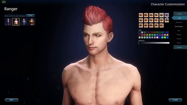 Icarus Online. Редактор персонажей (М) Кастомизатор