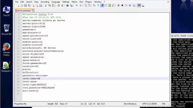 Basic Installation of Pocketmine Server and Plugin | WINDOWS-8 | MCPE 0.10.x Server смотреть онлайн