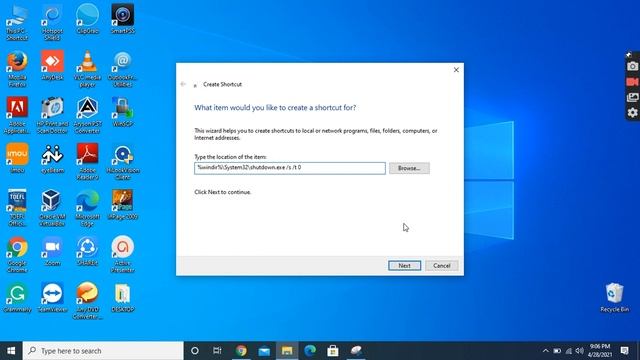 How To Create a Shortcut in Windows 10 To Shutdown PC With One Click смотреть онлайн