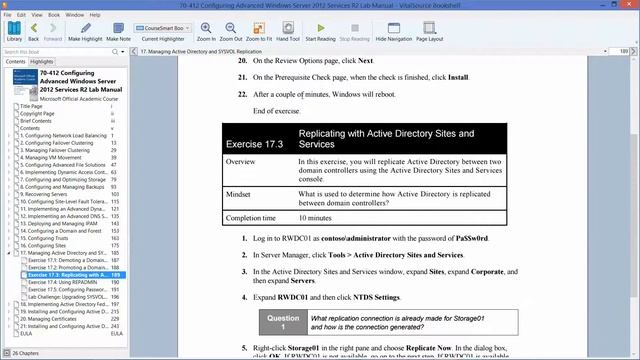 70 412 Lab 17 Managing Activer Directory and Sysvol Replication Complete No Audio смотреть онлайн