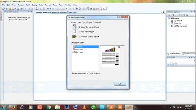 Create Crystal Report Visual studio 2008 Basic смотреть онлайн
