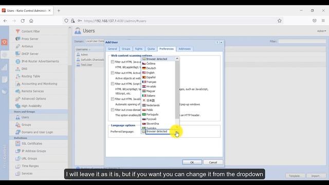 Kerio Control UTM Tutorial 18 - Users and Groups смотреть онлайн