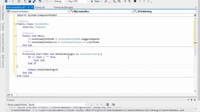 03 Create Combobox смотреть онлайн