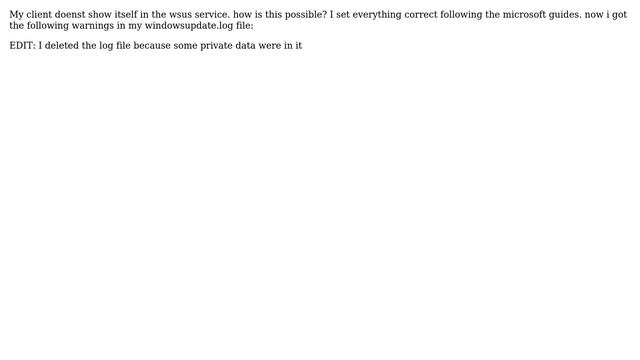 DevOps & SysAdmins: Error Code 0x80190194 In Wsus Windowsupdate.log