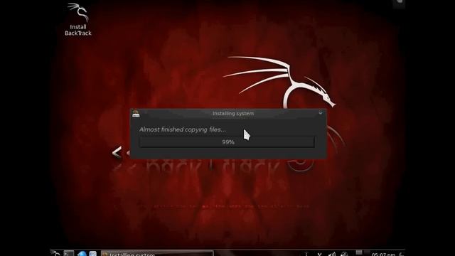 Backtrack 5 KDE Installation смотреть онлайн