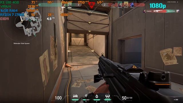 Valorant 1080p & 1440p Max Settings Performance Test | Ryzen 7 2700X + RX 580 4GB смотреть онлайн