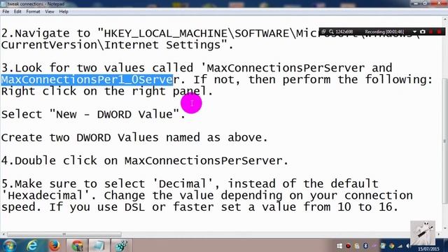 How to Speed up Internet by increasing your connections in the registry смотреть онлайн