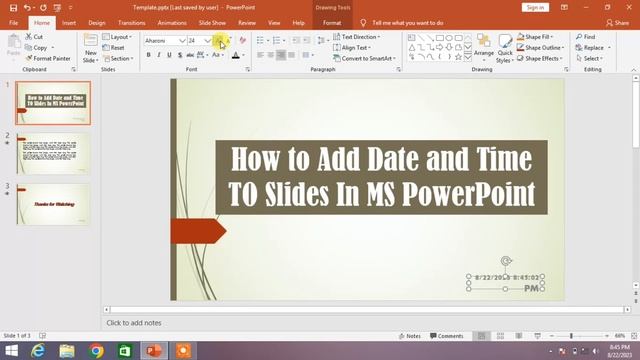 How to Add Date and Time to Slides in MS PowerPoint | How to Insert Date and Time in MS PowerPoint смотреть онлайн