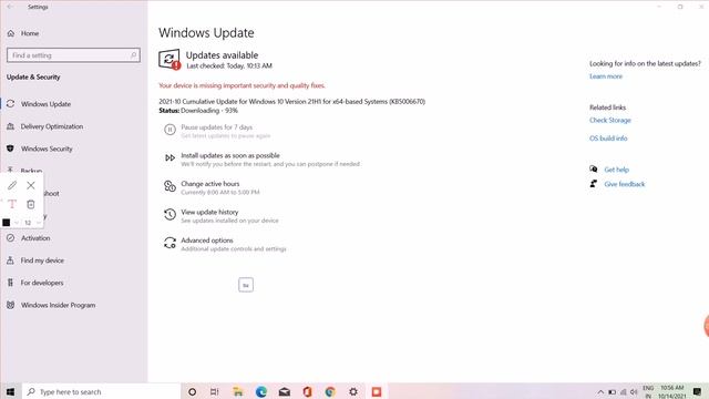 Cumulative Update for Windows 10 Version 21H1 for x64-based Systems (KB5006670) смотреть онлайн