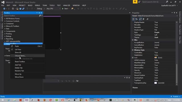 Windows Form Metro UI ( VB.NET ) смотреть онлайн