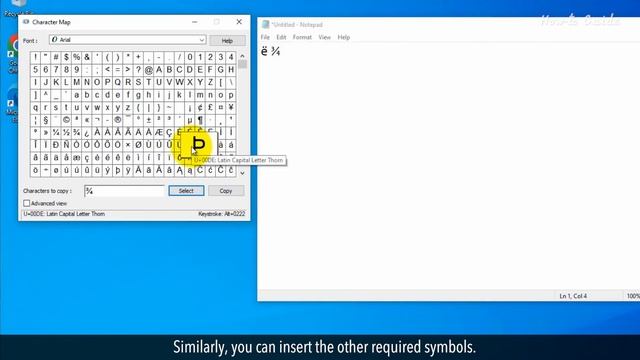 How to Insert Symbols in any Application in Windows :Tutorial смотреть онлайн