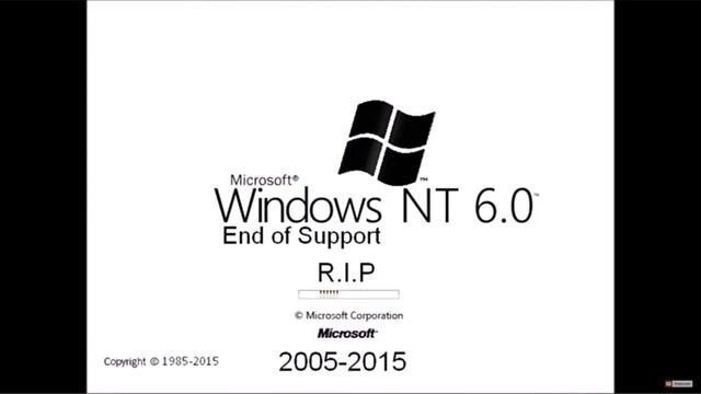 Windows NT 6.0 End Of Support (Update Startup) смотреть онлайн