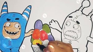 чудики| раскраска для детей| oddbods| coloring page for kids|