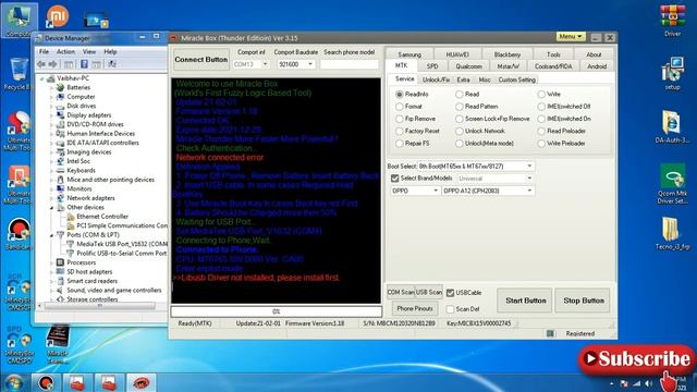 Libusb Driver Not Installed Miracle Box Solution смотреть онлайн
