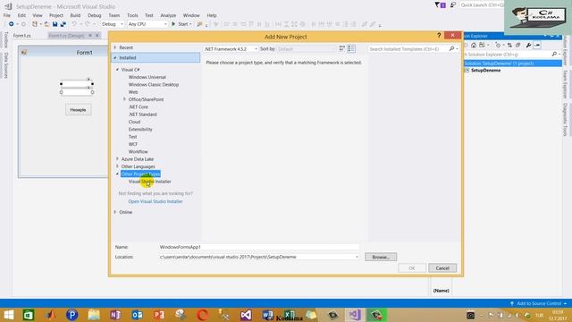 Visual Studio 2017 Setup Oluşturma смотреть онлайн