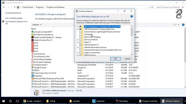 How to Turn Windows Features On or Off in Windows 10 смотреть онлайн