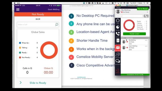 Comstice Mobile Agent for Cisco Finesse in UCCE and UCCX смотреть онлайн