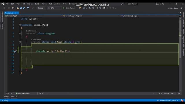 C# Tutorial : display text on the screen смотреть онлайн