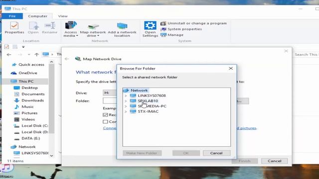 SUPPORTrix - How to Map a Network Drive on a Windows 10 PC смотреть онлайн
