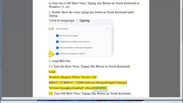 Turn On/Off Show Voice Typing Mic Button on Touch Keyboard in Windows 11 (2024 updated) смотреть онлайн