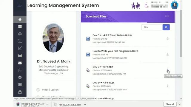 how to install Dev c++ from LMS | Virtual university of pakistan | Dev c++ kesy install kry смотреть онлайн
