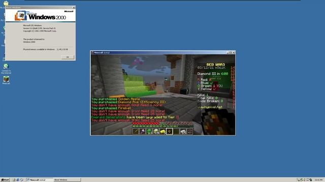 Playing Bedwars on Windows 2000 Part 2 смотреть онлайн