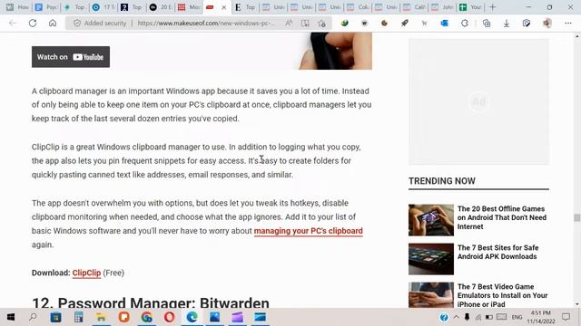 Clipboard Manager ClipClip смотреть онлайн
