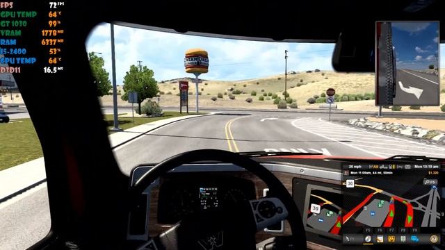 American Truck Simulator | GT 1030 + i5-2400 | 1080p Ultra High Med Low смотреть онлайн