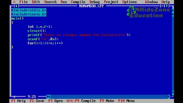 C program to find factorial of a number using for loop | C Program to Calculate Factorial of Number смотреть онлайн