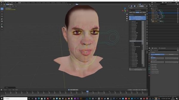Using FaceIt in Blender to add ARKit blendshapes to a CC3 GameBase character