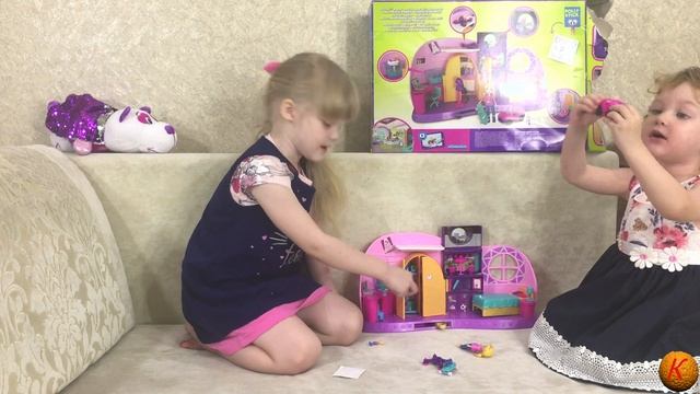 Распаковка Polly Pocket / Полли Покет. СЮРПРИЗ В КАРМАНЕ! Куклы, комната Полли. Игрушки для девочек смотреть онлайн