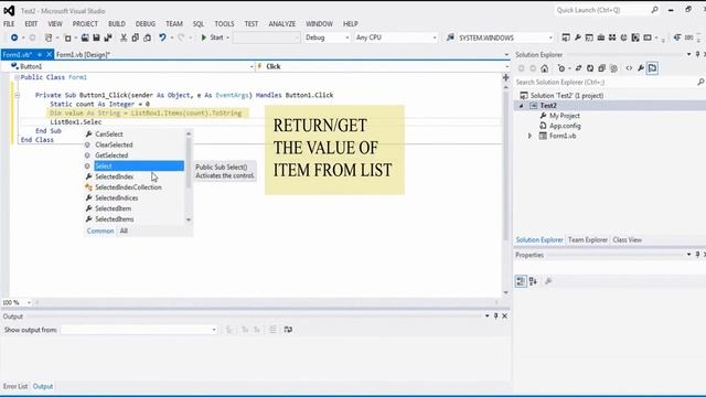 Get the String/Value of Item Listbox and Highlight Item (Listbox VB.net Tutorial) смотреть онлайн