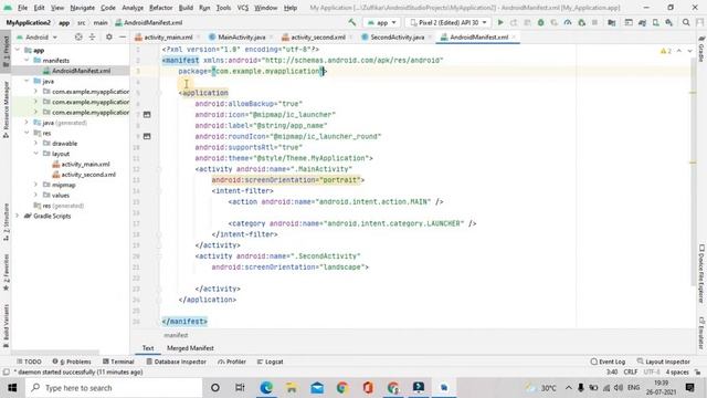 AndroidManifest.xml file || Android studio tutorial смотреть онлайн