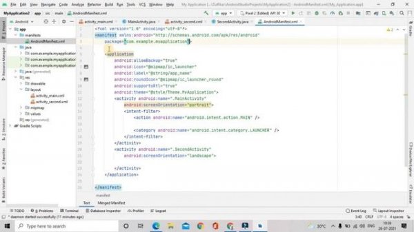 AndroidManifest.xml file || Android studio tutorial