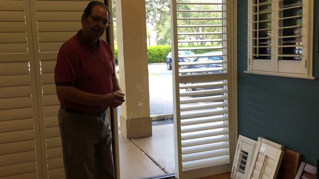 Plantation shutters for sliding glass doors - Window treatments Store in Fort Lauderdale смотреть онлайн